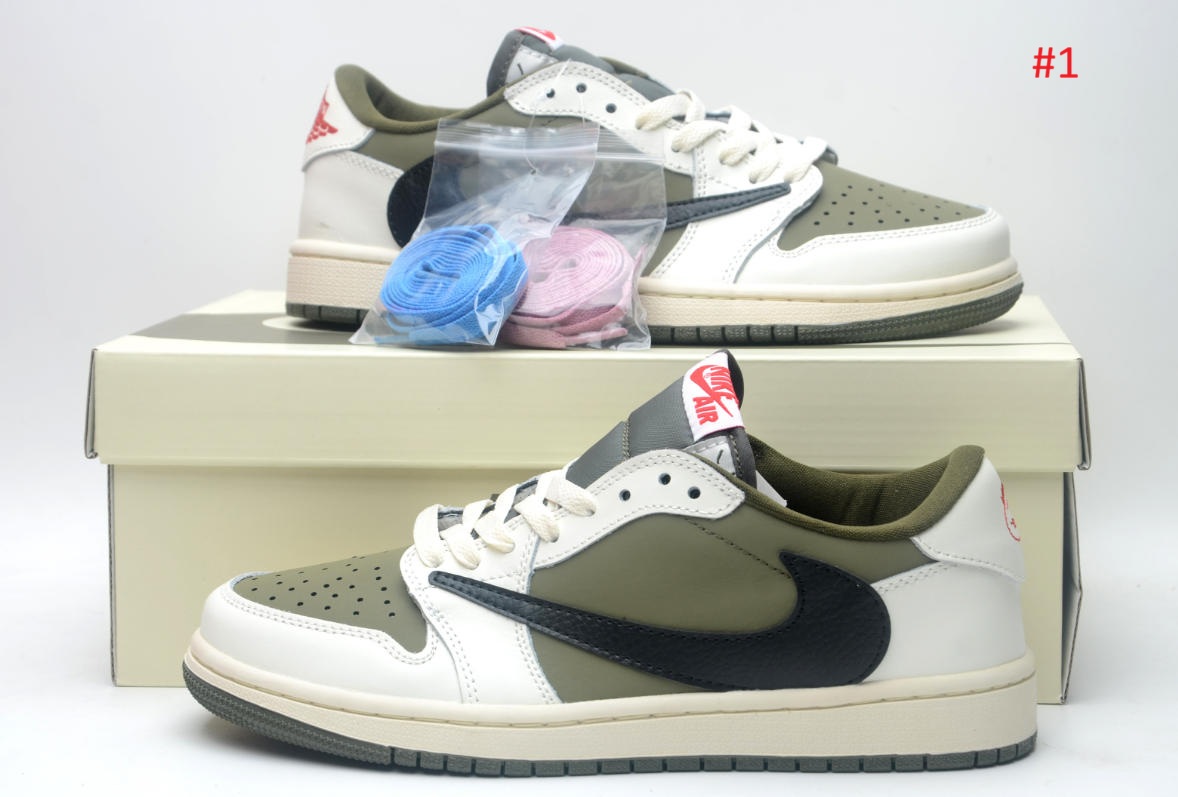 נעלי סניקרס Nike Air Jordan Travis Scott לגברים ולנשים – תמונה 3
