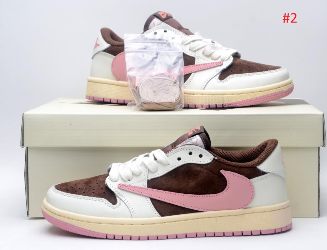 נעלי סניקרס Nike Air Jordan Travis Scott לגברים ולנשים – תמונה 4