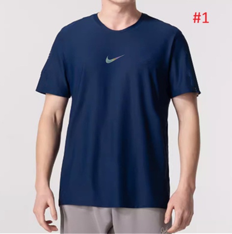 חולצת ריצה NIKE Dri-FIT שרוול קצר לגברים – תמונה 2