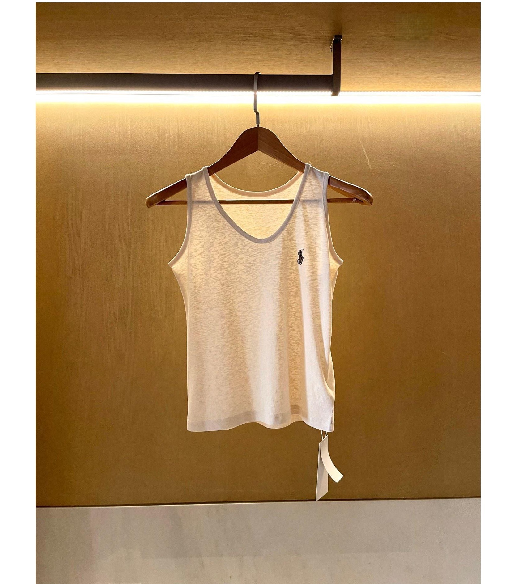 גופית בייסיק קצרה פולו ראלף לורן לנשים Ralph Lauren – תמונה 3