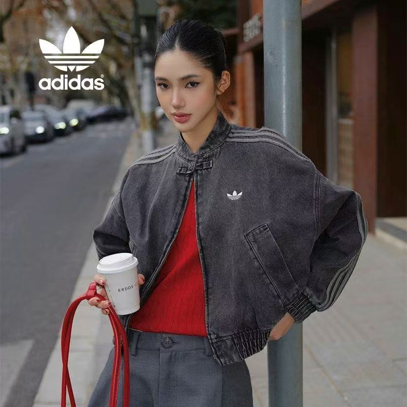 ג'קט ג'ינס Adidas Originals CTT שחור לנשים – תמונה 5