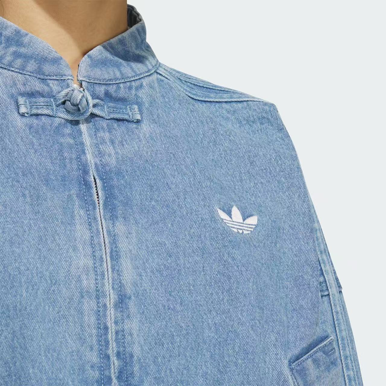 ג'קט ג'ינס Adidas Originals CTT שחור לנשים – תמונה 14