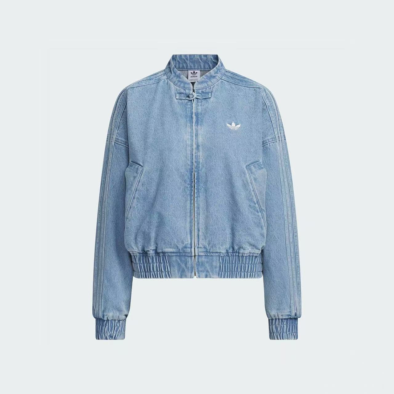 ג'קט ג'ינס Adidas Originals CTT שחור לנשים – תמונה 11