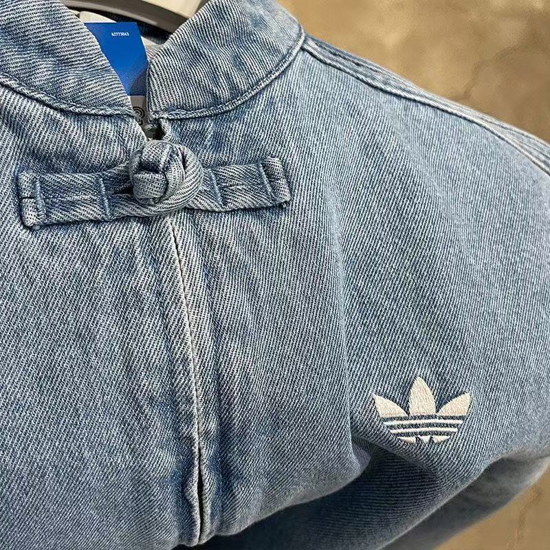 ג'קט ג'ינס Adidas Originals CTT שחור לנשים – תמונה 15