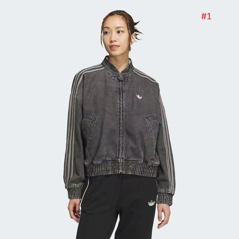 ג'קט ג'ינס Adidas Originals CTT שחור לנשים – תמונה 2
