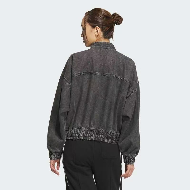 ג'קט ג'ינס Adidas Originals CTT שחור לנשים – תמונה 3