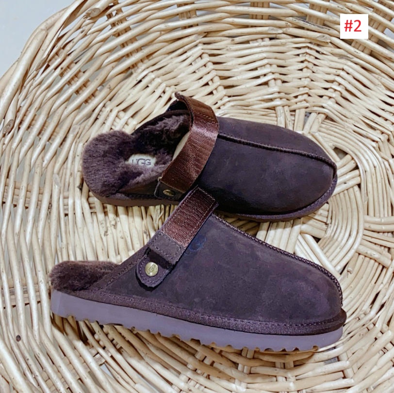 נעלי בית קלוג פרוותיות UGG עם רצועת עקב – תמונה 3