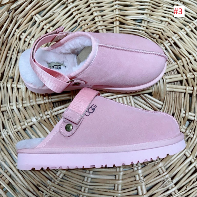 נעלי בית קלוג פרוותיות UGG עם רצועת עקב – תמונה 5