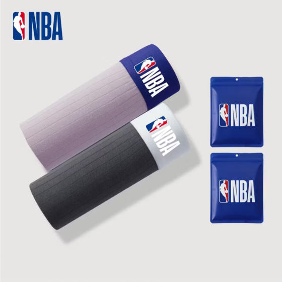 בוקסר גברים נשימתי עם לוגו NBA ומרקם פסים – תמונה 10