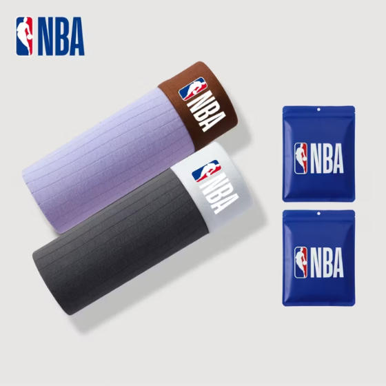 בוקסר גברים נשימתי עם לוגו NBA ומרקם פסים – תמונה 11