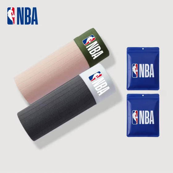 בוקסר גברים נשימתי עם לוגו NBA ומרקם פסים – תמונה 9