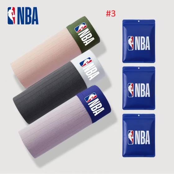 בוקסר גברים נשימתי עם לוגו NBA ומרקם פסים – תמונה 8