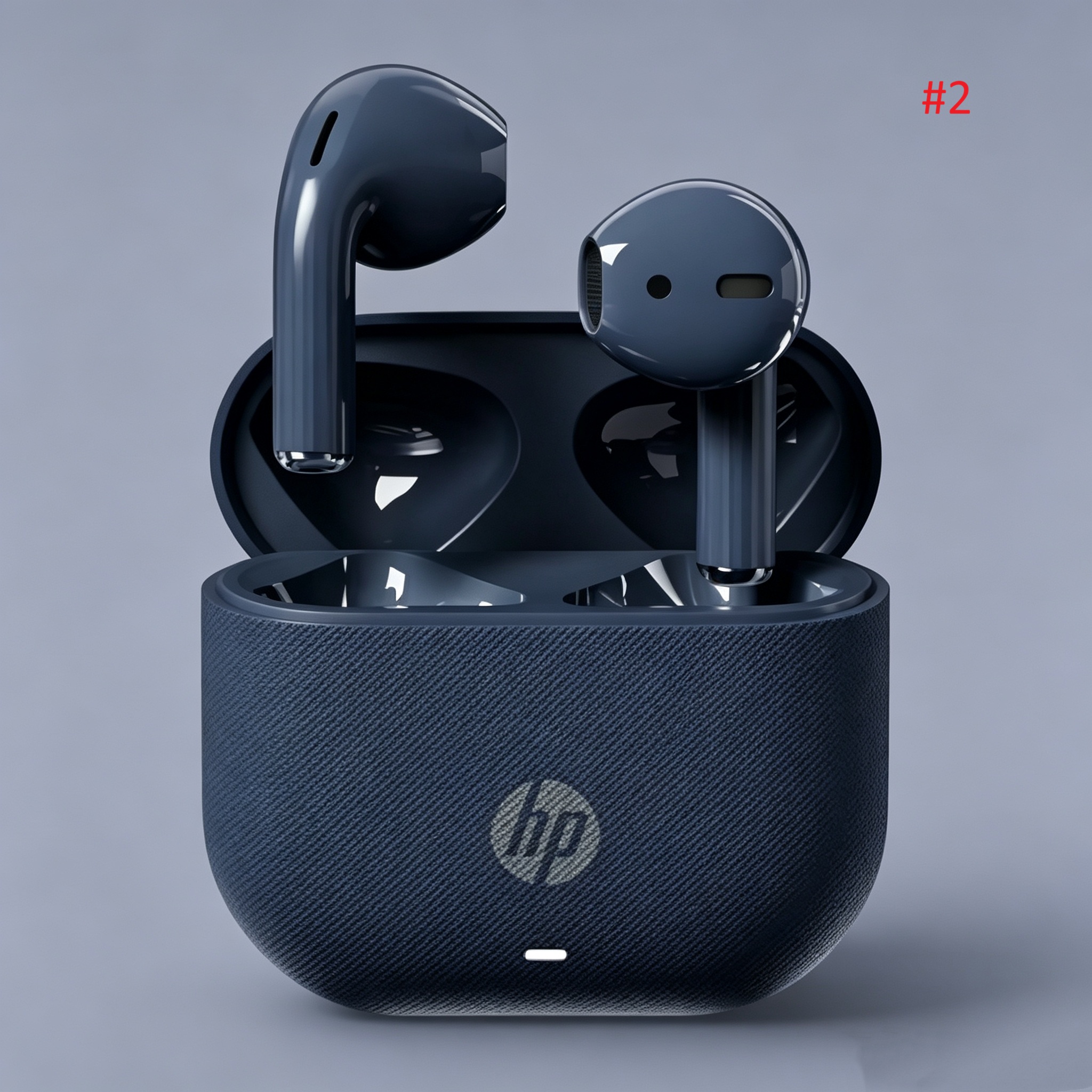 אוזניות TWS אלחוטיות של HP עם קייס בטקסטורה – תמונה 3
