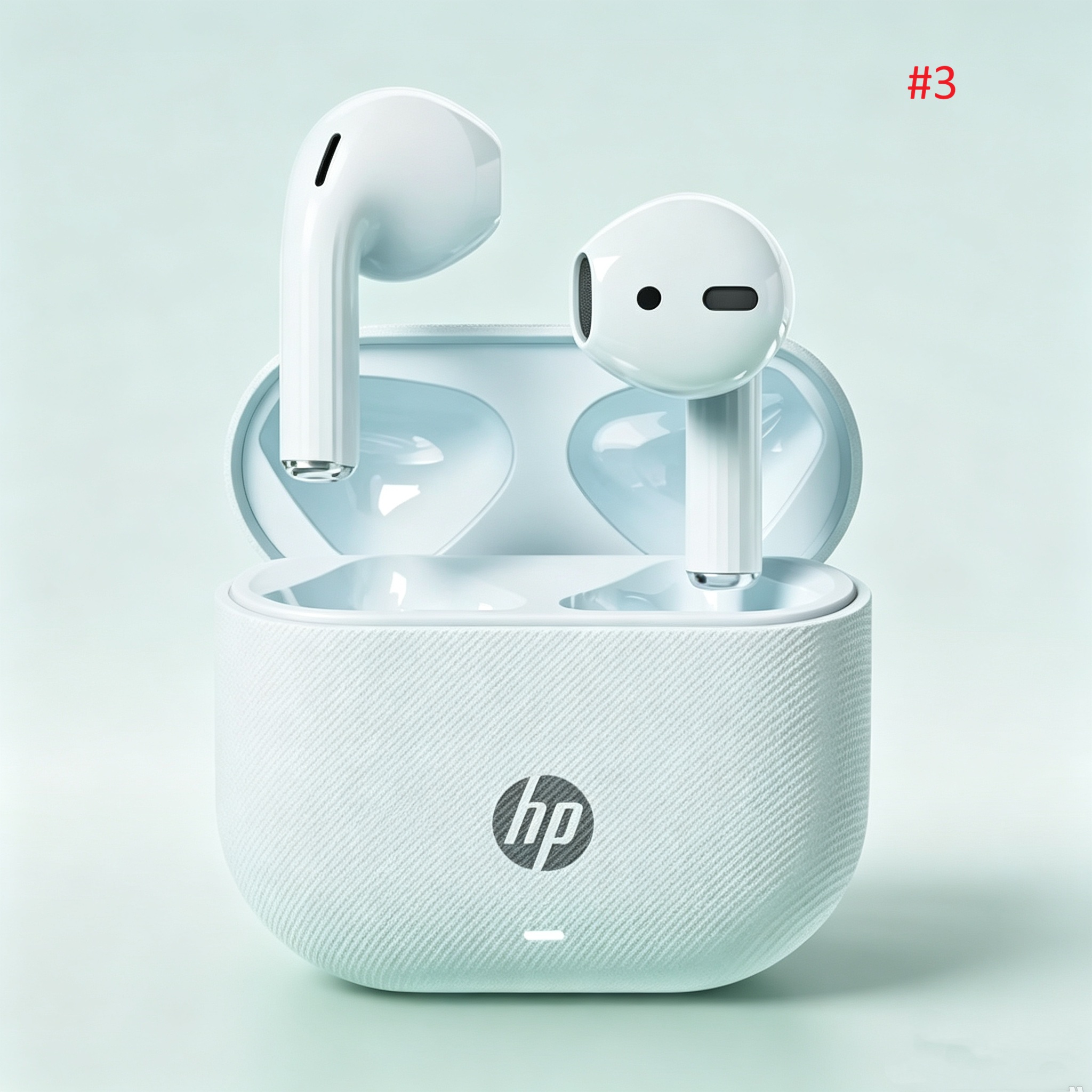 אוזניות TWS אלחוטיות של HP עם קייס בטקסטורה – תמונה 4