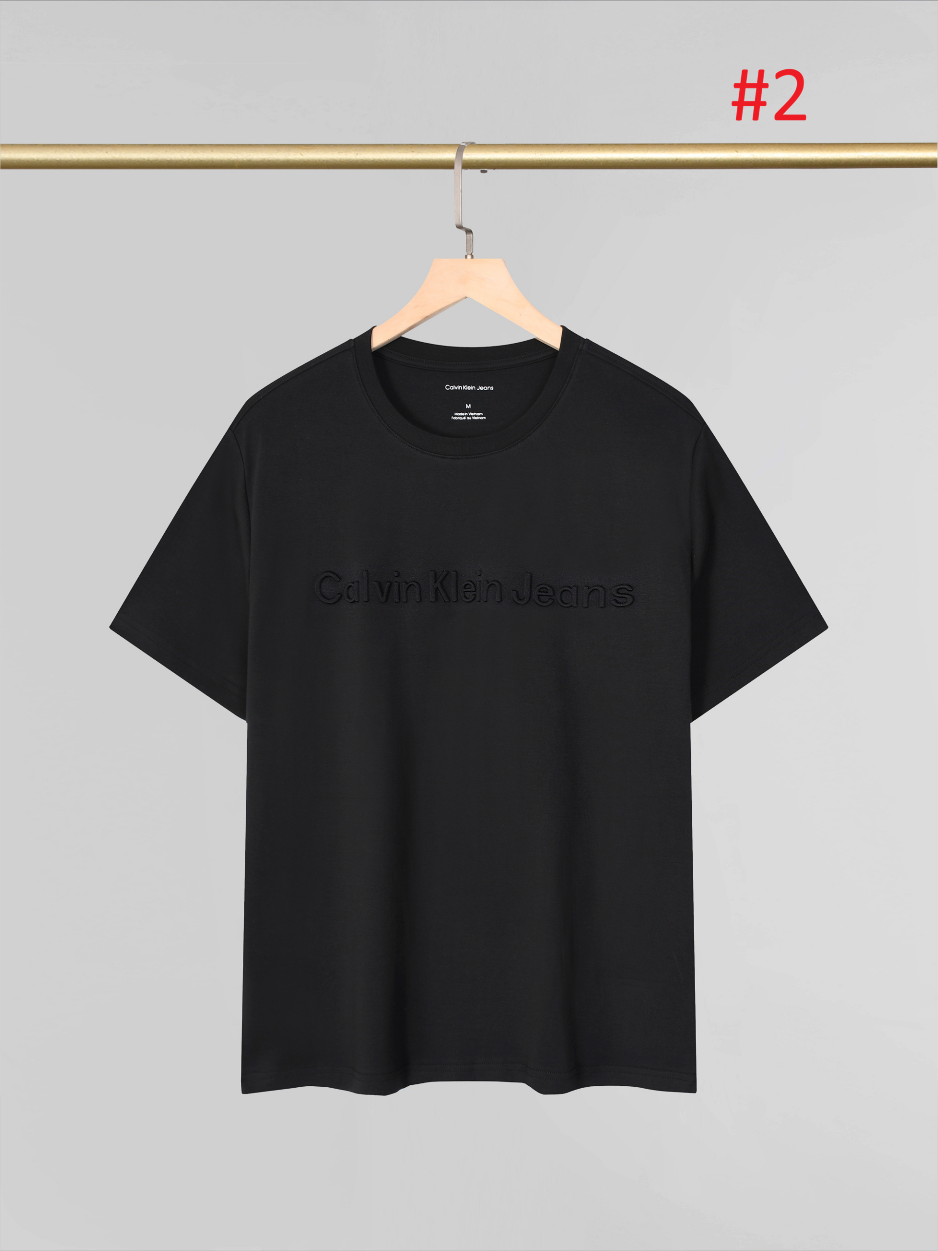 חולצת טי לגברים עם לוגו תבליט Calvin Klein Jeans – תמונה 3