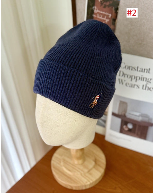 כובע גרב סרוג עם לוגו רקום Polo Ralph Lauren – תמונה 3