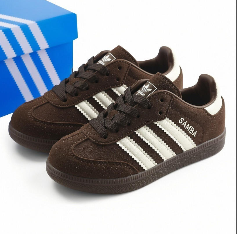 סניקרס ילדים Adidas Samba קלאסיות עם שרוכים – תמונה 13