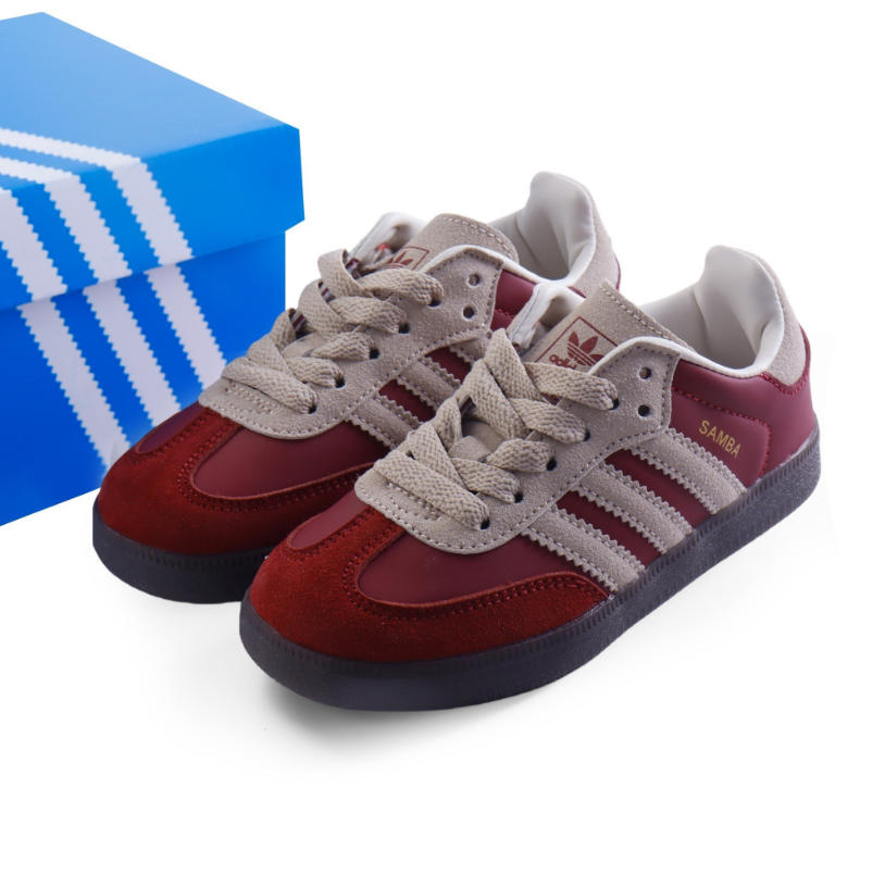 סניקרס ילדים Adidas Samba קלאסיות עם שרוכים – תמונה 5