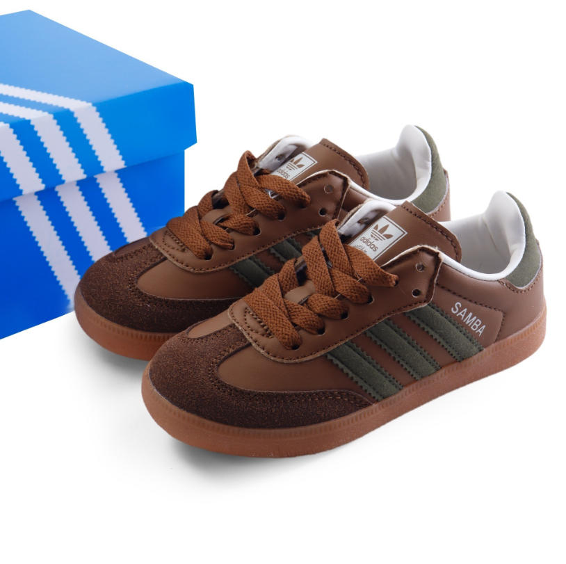 סניקרס ילדים Adidas Samba קלאסיות עם שרוכים – תמונה 11