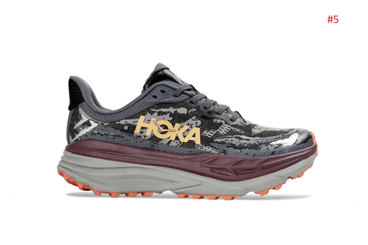 HOKA נעלי ריצת שטח עם ריפוד מאסיבי – תמונה 6