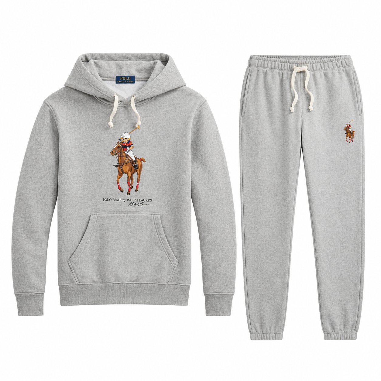 10 (13) Polo Ralph Lauren סט קפוצ'ון ומכנסי טרנינג Polo Bear