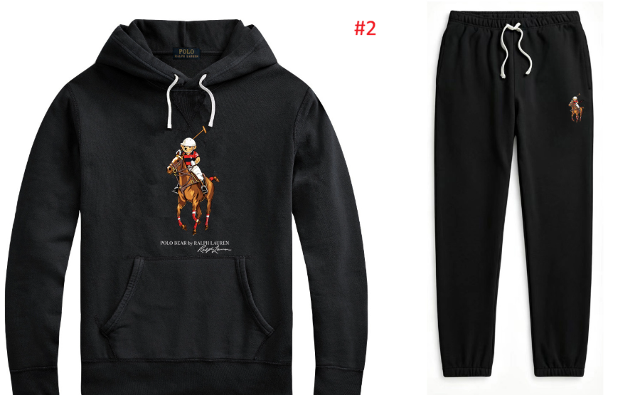 Polo Ralph Lauren סט קפוצ'ון ומכנסי טרנינג Polo Bear – תמונה 3