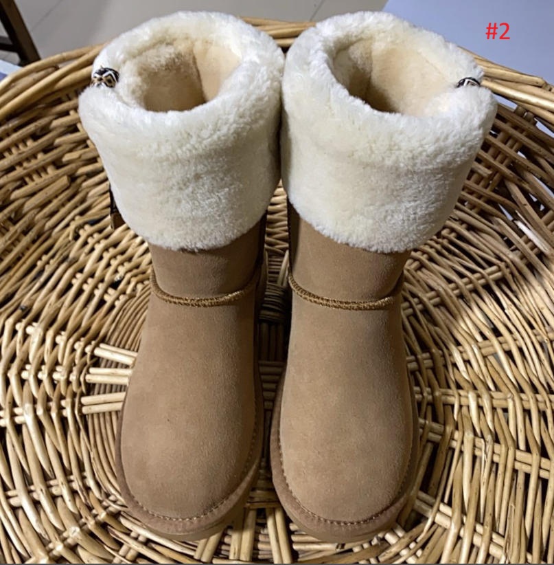 UGG מגפי חורף לנשים עם פרווה מתקפלת – תמונה 3