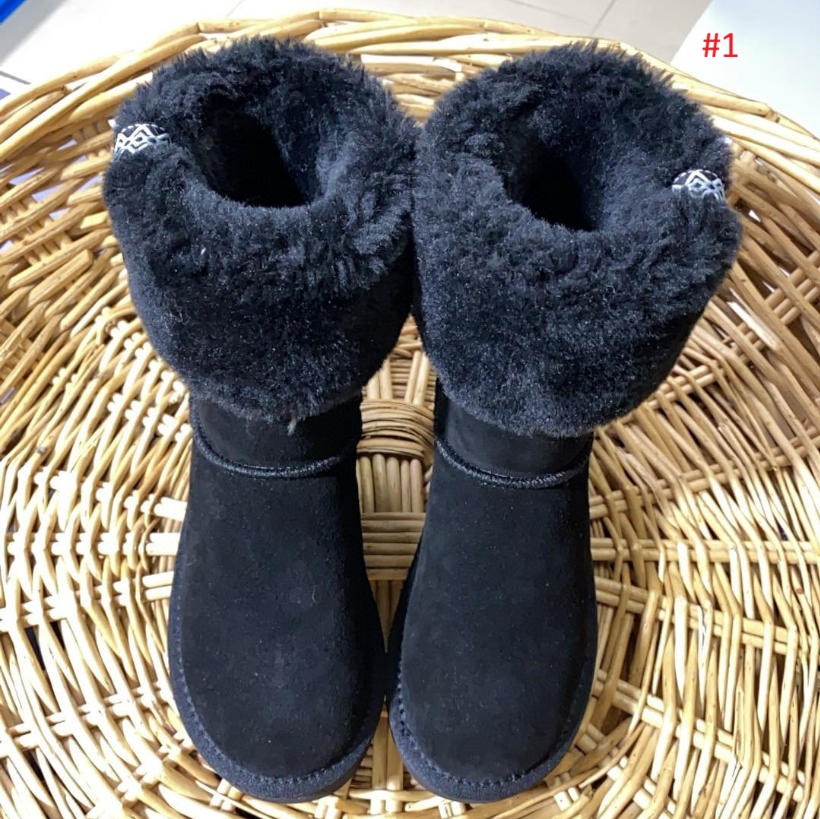 UGG מגפי חורף לנשים עם פרווה מתקפלת – תמונה 2