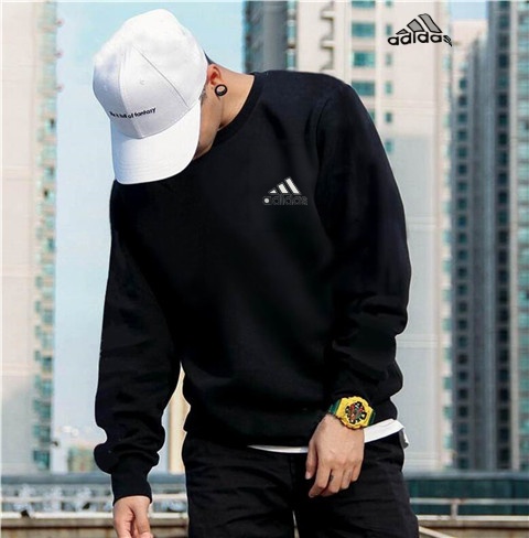 adidas סווטשירט יוניסקס עם לוגו קטן – תמונה 4