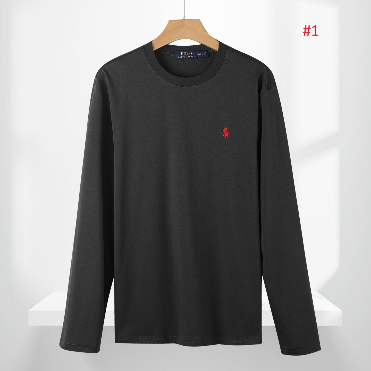 POLO RALPH LAUREN חולצת שרוול ארוך לוגו רקום – תמונה 2