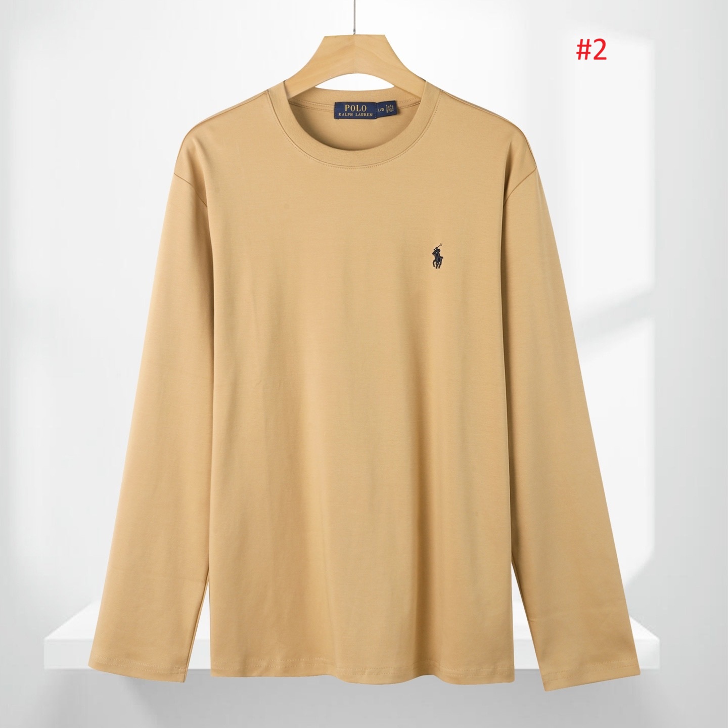 POLO RALPH LAUREN חולצת שרוול ארוך לוגו רקום – תמונה 3
