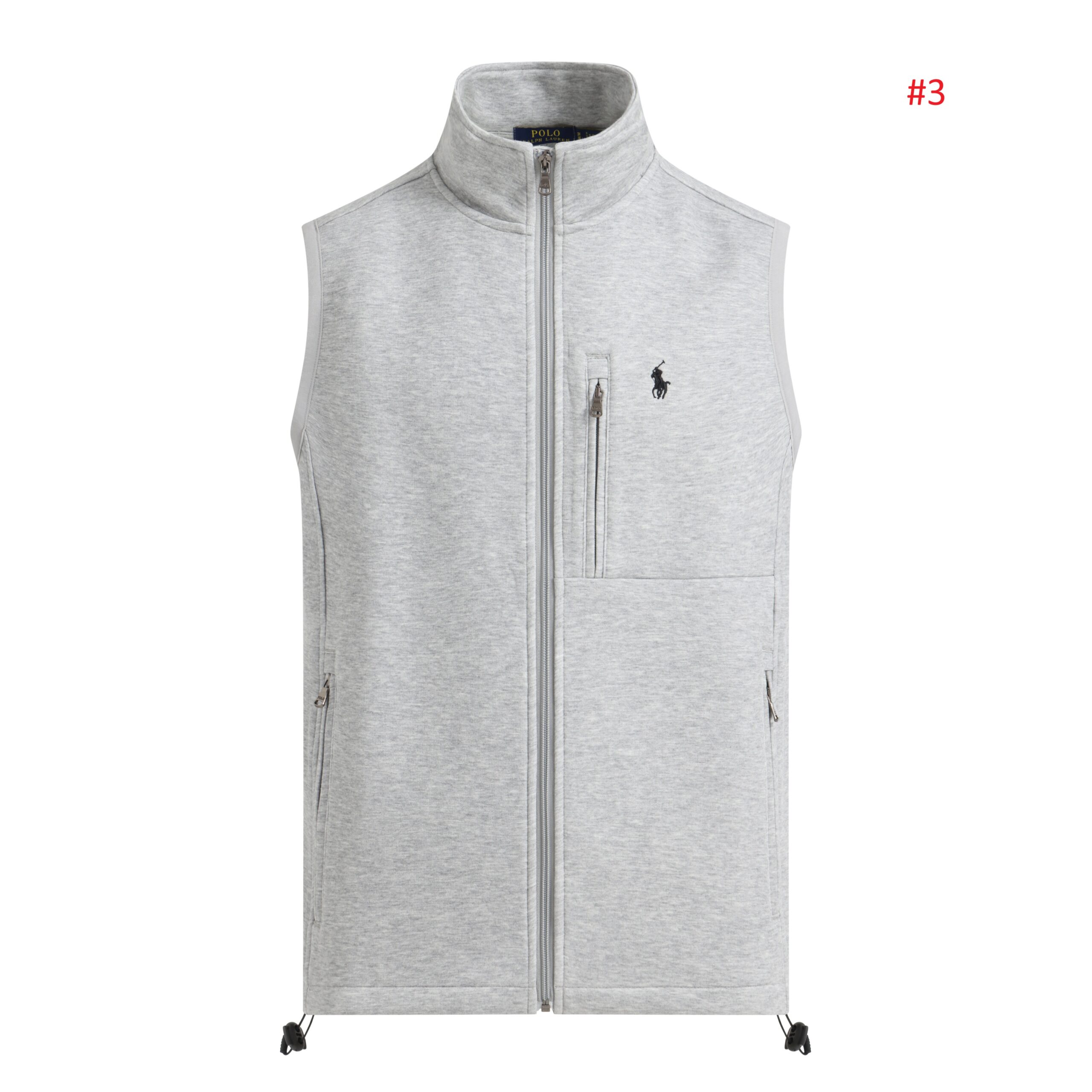POLO RALPH LAUREN וסט רוכסן מלא עם לוגו – תמונה 4