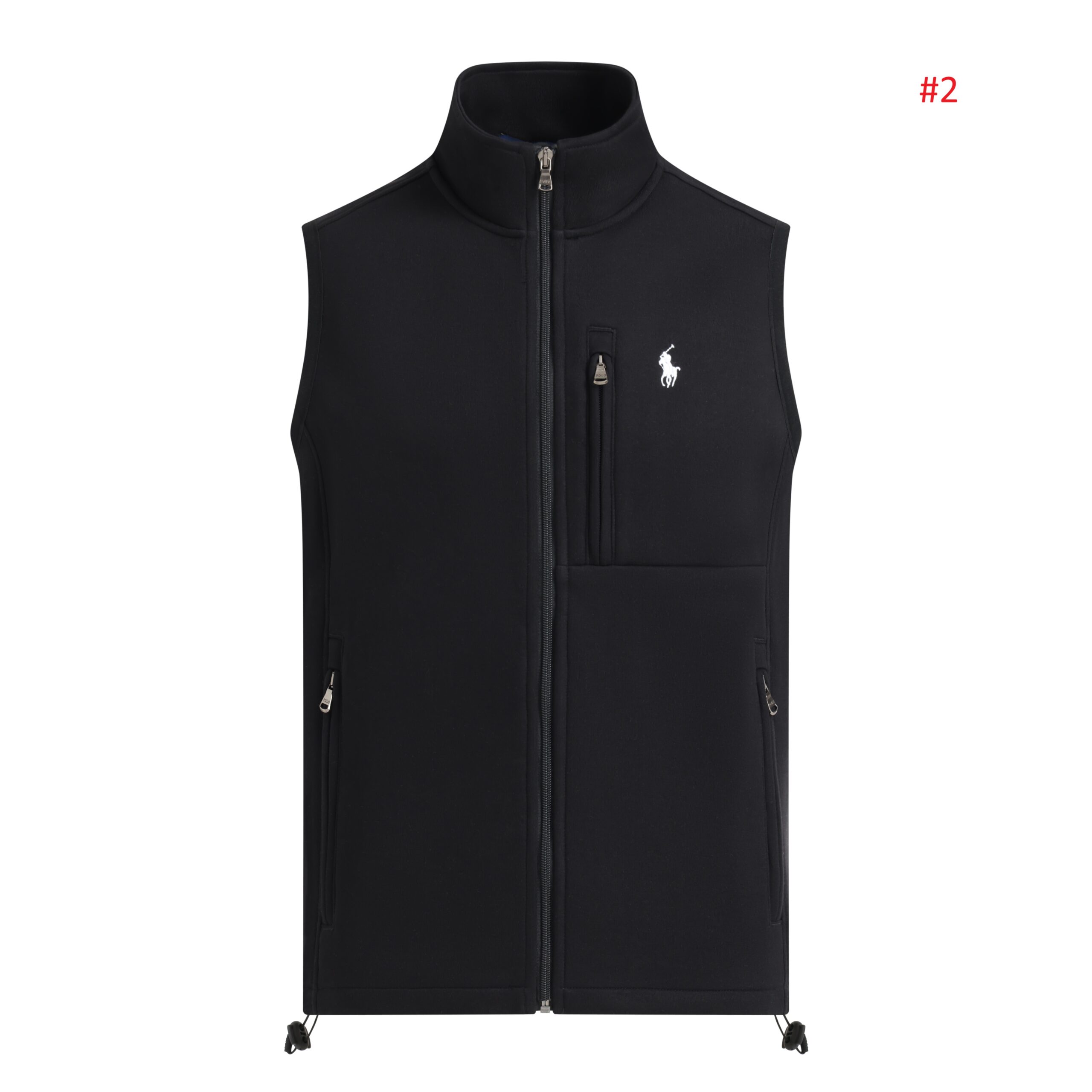 POLO RALPH LAUREN וסט רוכסן מלא עם לוגו – תמונה 3