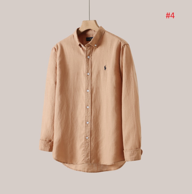 Polo Ralph Lauren חולצה מכופתרת ארוכת שרוול בלוגו רקום – תמונה 5