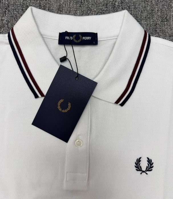 FRED PERRY חולצת פולו לגברים פסי צווארון – תמונה 9