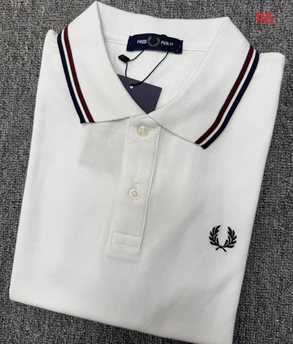 FRED PERRY חולצת פולו לגברים פסי צווארון – תמונה 7