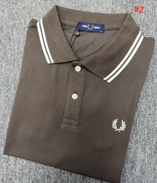FRED PERRY חולצת פולו לגברים פסי צווארון – תמונה 3