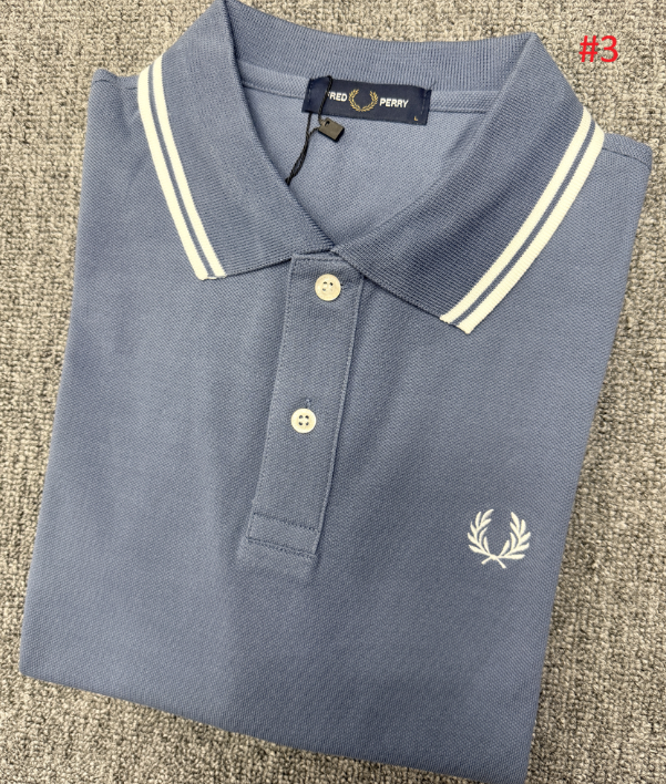 FRED PERRY חולצת פולו לגברים פסי צווארון – תמונה 4
