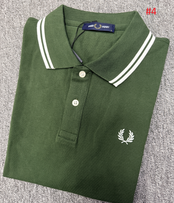 FRED PERRY חולצת פולו לגברים פסי צווארון – תמונה 5