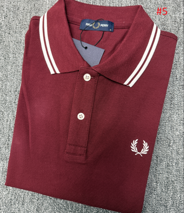 FRED PERRY חולצת פולו לגברים פסי צווארון – תמונה 6