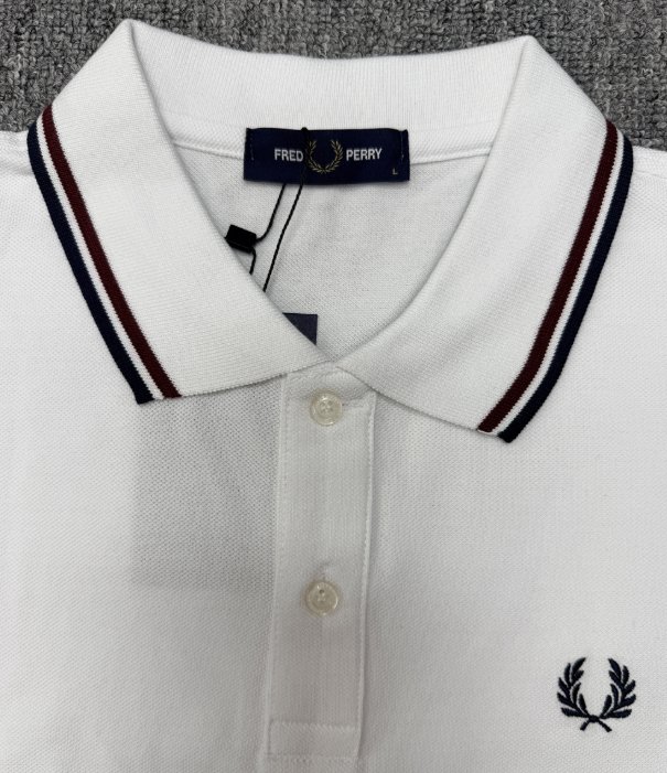 FRED PERRY חולצת פולו לגברים פסי צווארון – תמונה 8