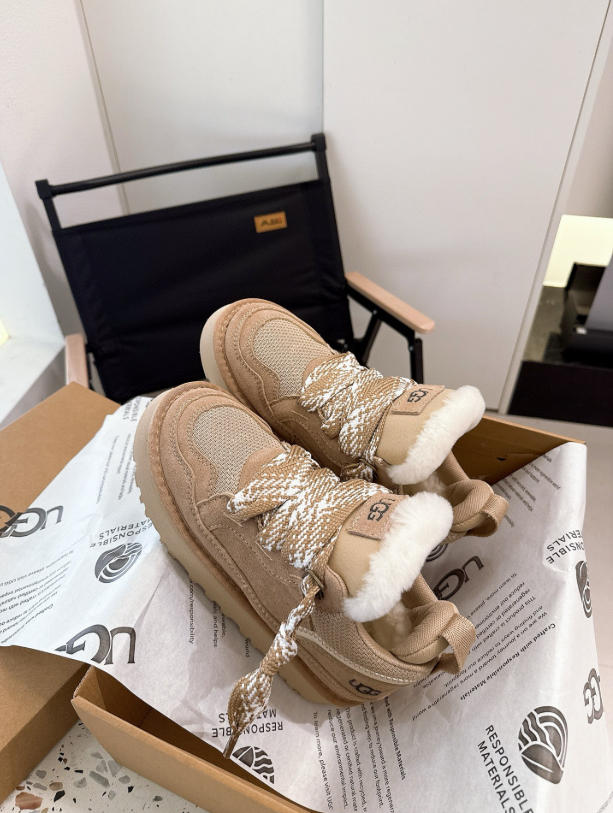 UGG סניקרס פלטפורמה מרופדי פרווה – תמונה 7