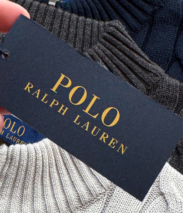 Polo Ralph Lauren קרדיגן סריג כבלים ברוכסן לגברים – תמונה 10