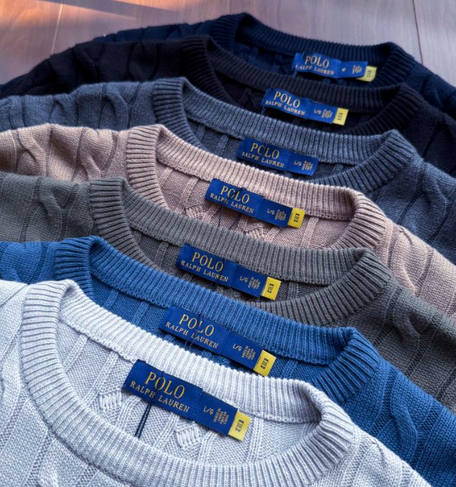 Polo Ralph Lauren סוודר סריג כבלים לגברים – תמונה 12
