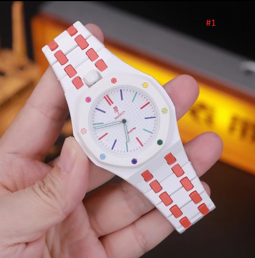 Swatch שעון יד אנלוגי בעיצוב אוקטגונלי – תמונה 2