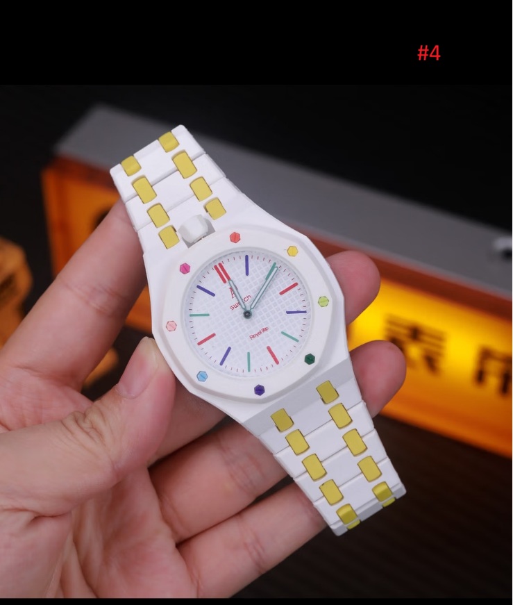 Swatch שעון יד אנלוגי בעיצוב אוקטגונלי – תמונה 5