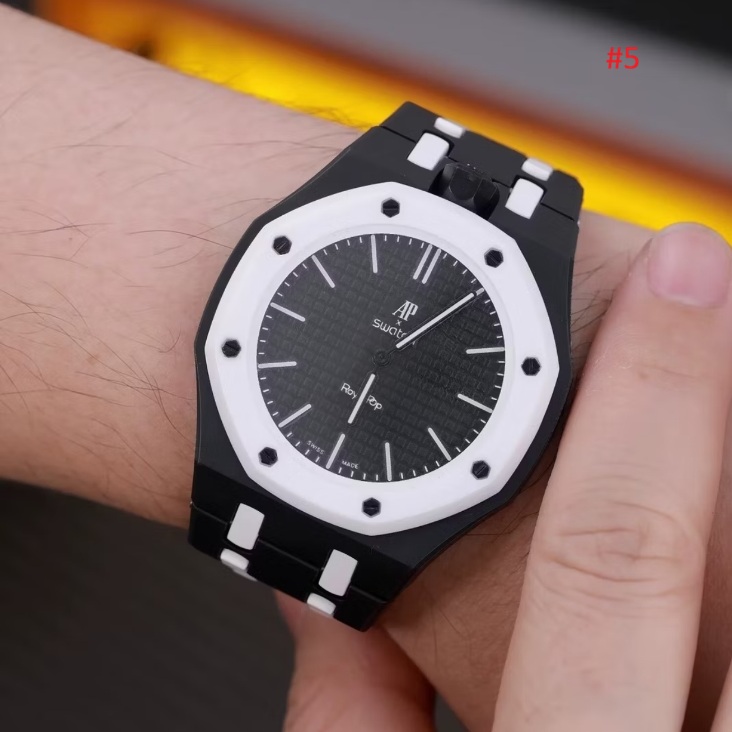 Swatch שעון יד אנלוגי בעיצוב אוקטגונלי – תמונה 6