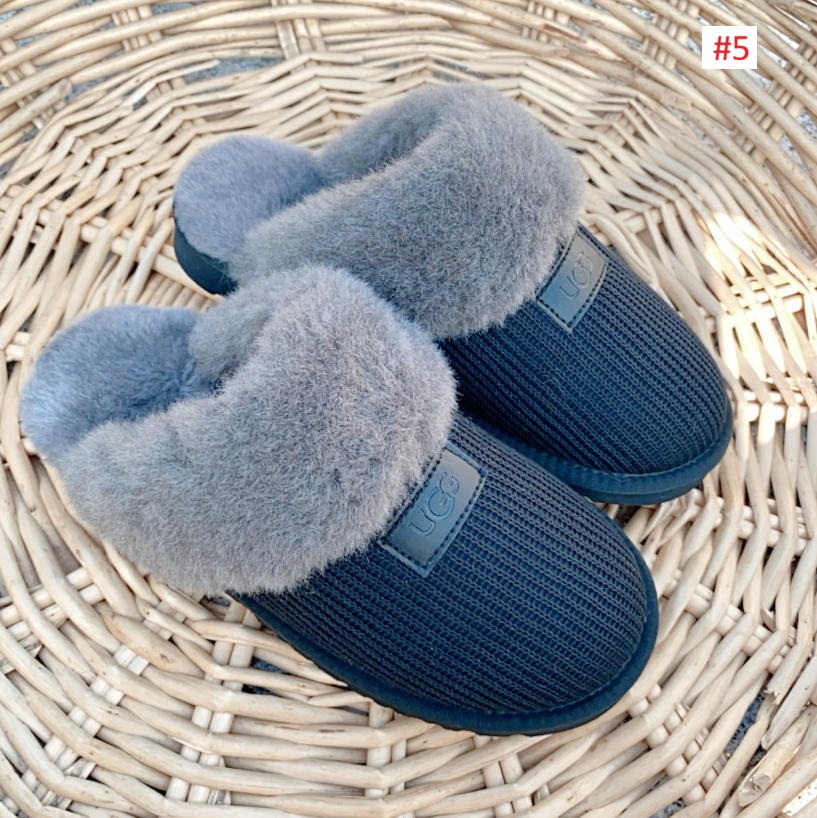 UGG נעלי בית עם פרווה רכה – תמונה 7