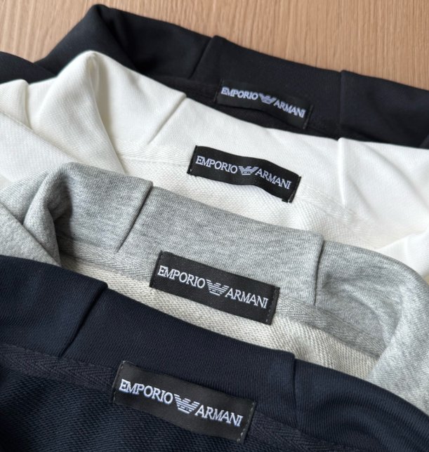 EMPORIO ARMANI קפוצ'ון קלאסי עם לוגו – תמונה 6