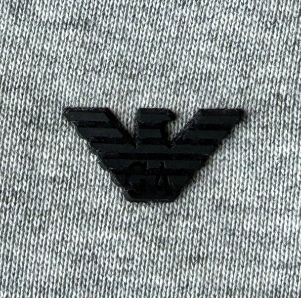 EMPORIO ARMANI קפוצ'ון קלאסי עם לוגו – תמונה 8